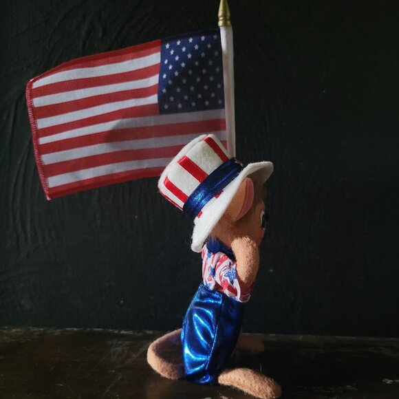 Annalee 2010 Patriotic 4th Of July Boy Mouse With American Flag - Picture 3 of 7